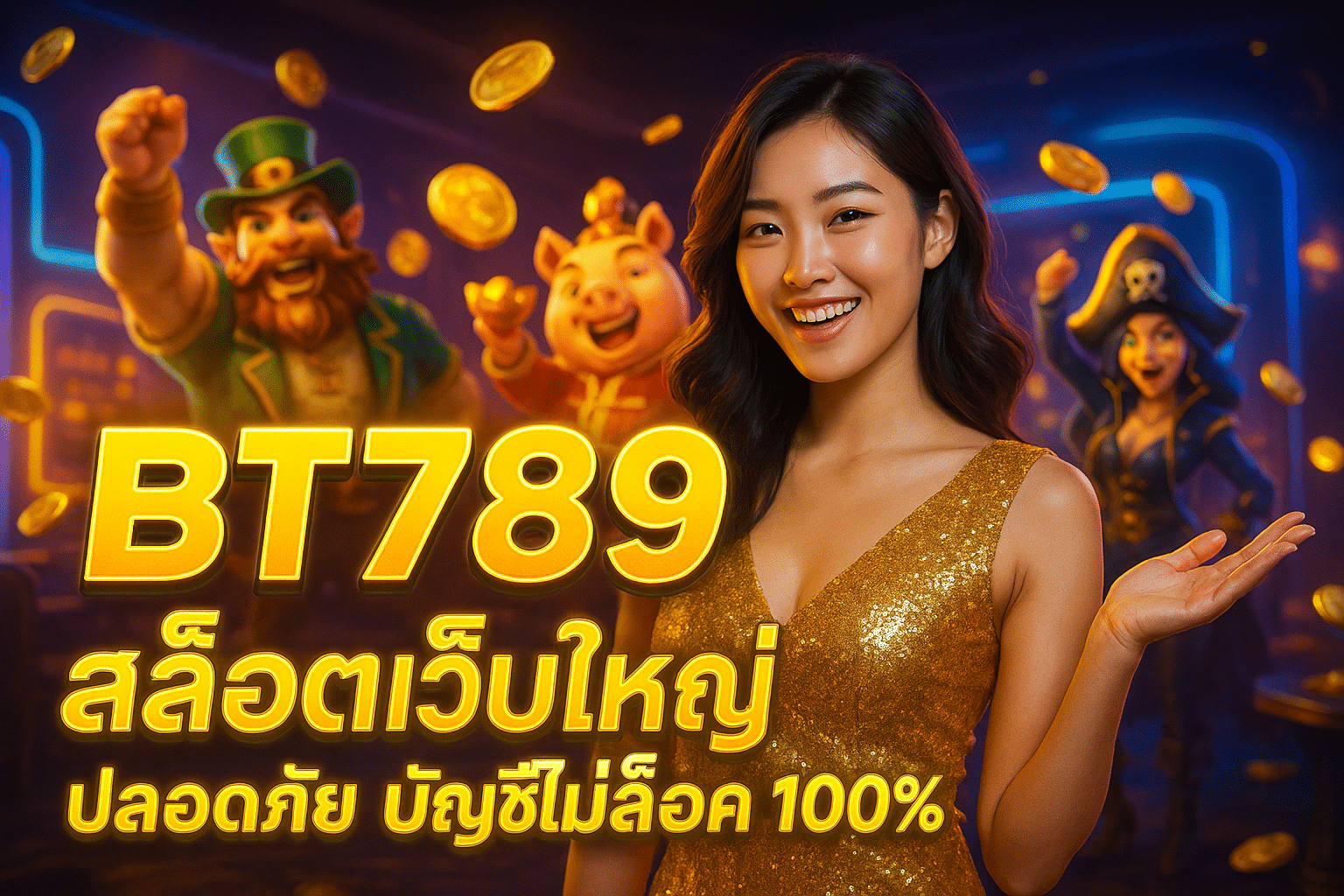 BT789 สล็อตเว็บใหญ่ ปลอดภัย บัญชีไม่ล็อค 100%